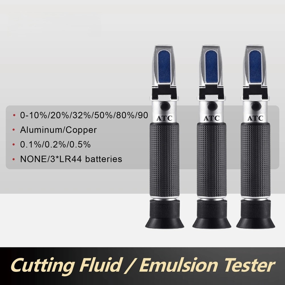 Digital ATC Cutting Fluid Refractometer Handheld Coolant Brix Scale Tester