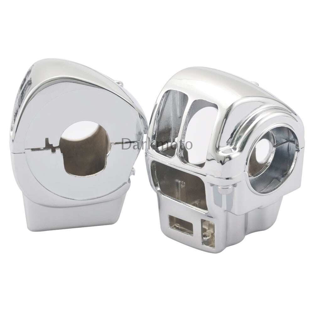 Handlebar Switch Housing Cover Case Kit Chrome For Harley Electra Glide Classic