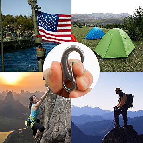 4 Pack Stainless Snap Hook, 220 lbs Spring Snap Hook Clip, 2 Inch Heavy Duty