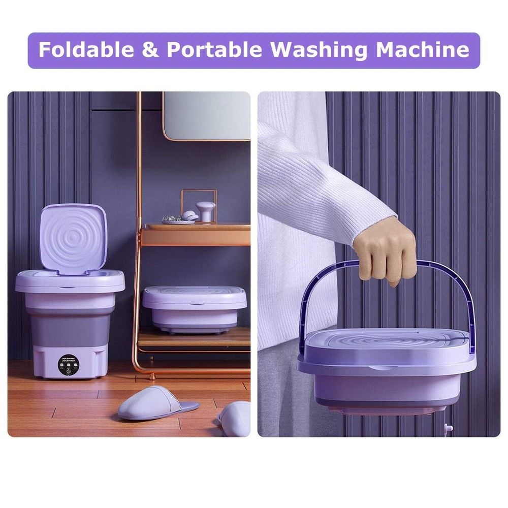 Multi-function portable laundry machine (purple)