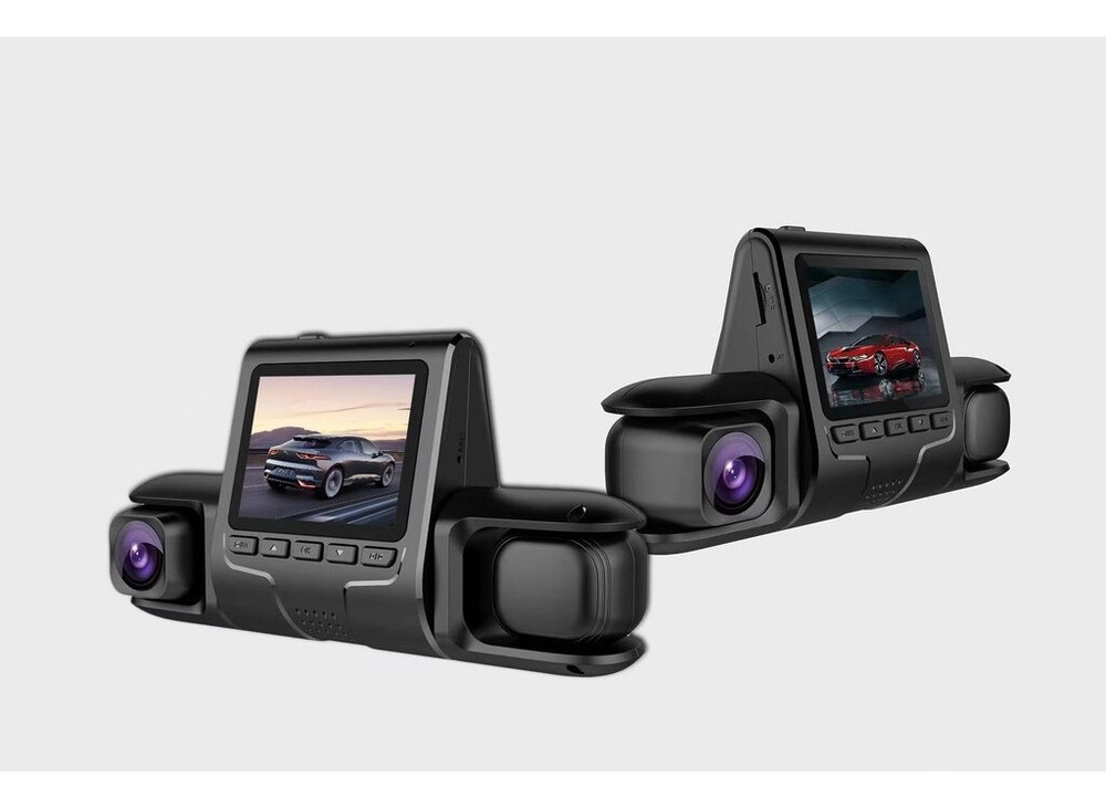 1 set Three Lens Hd Car Recorder 1080p Front/rear Reverse Image