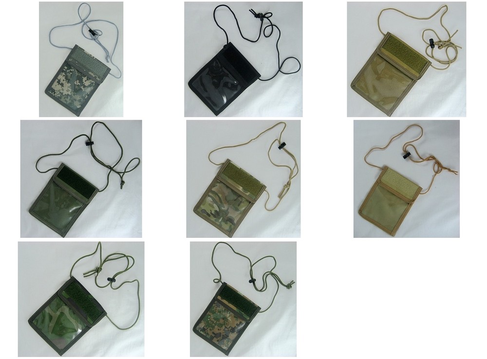 New Airsoft Tactical Neck ID Wallet Utility Pouch Nylon