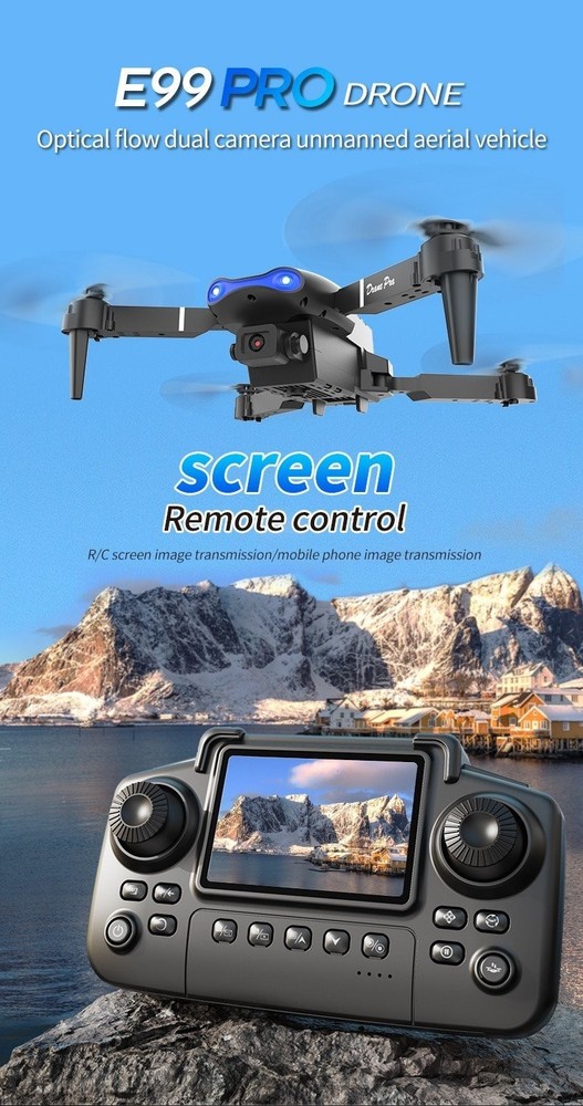 Drone With Remote Control, Dual Camera, Obstacle Avoidance, Foldable Arms