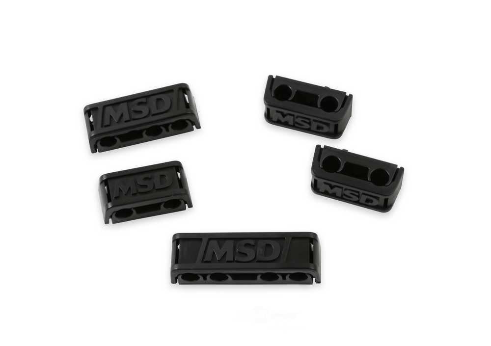 MSD Ignition Spark Plug Wire Loom Pro Clamp 7-8.5mm Black Plastic 8843