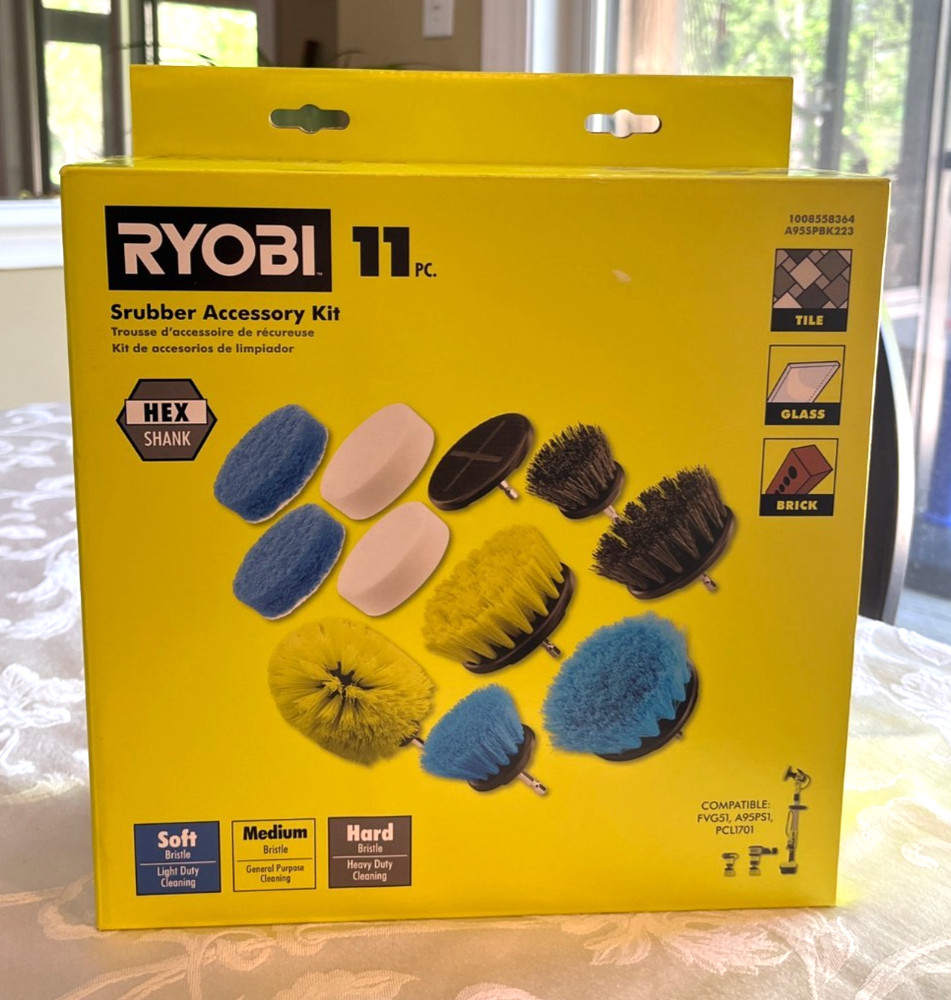 RYOBI  Scrubber Accessory Kit (11-Piece) New in Box