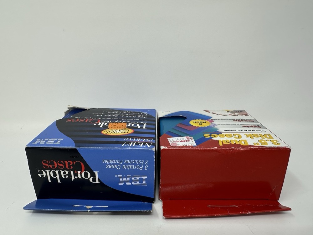 Belkin 5 Pack 3.5 Dual Diskette Case Media Storage Multi Color & 3 PACK *NEW*