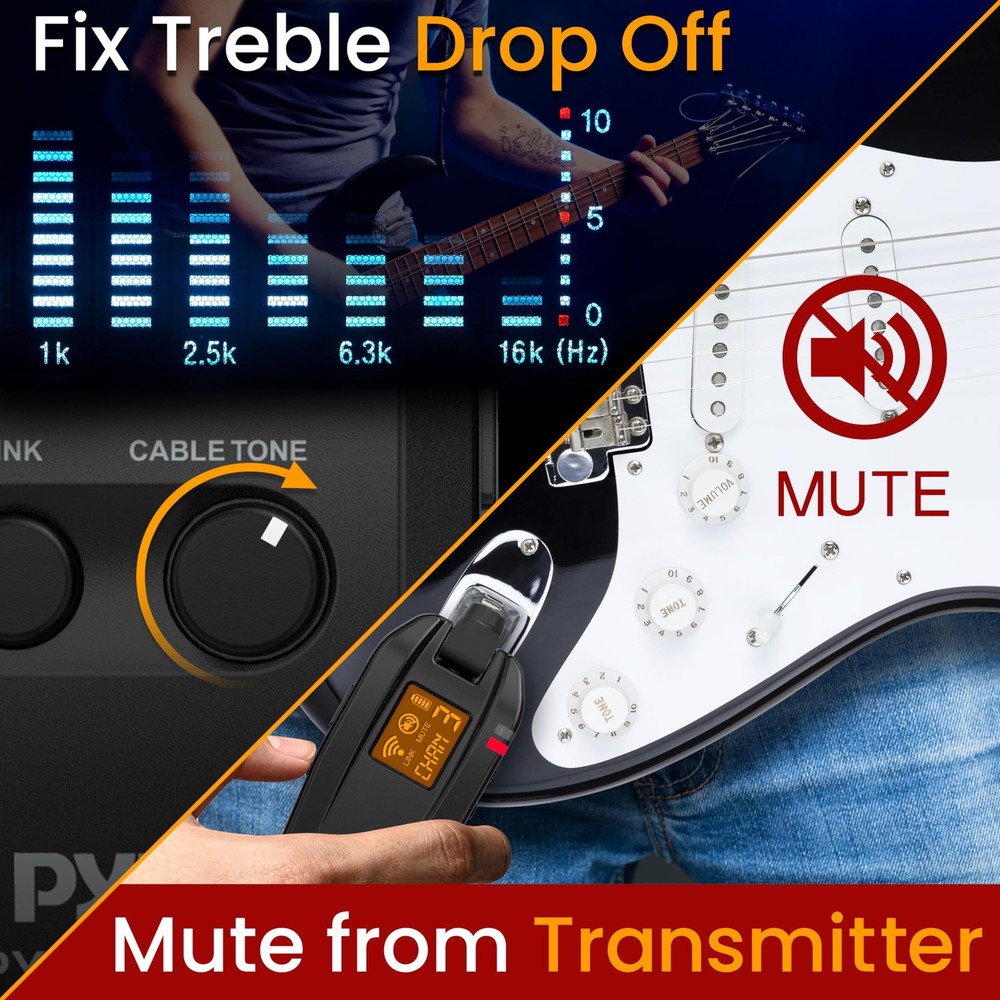 Pyle Audio Transmitter and Receiver, Black (PYGTWIR06)