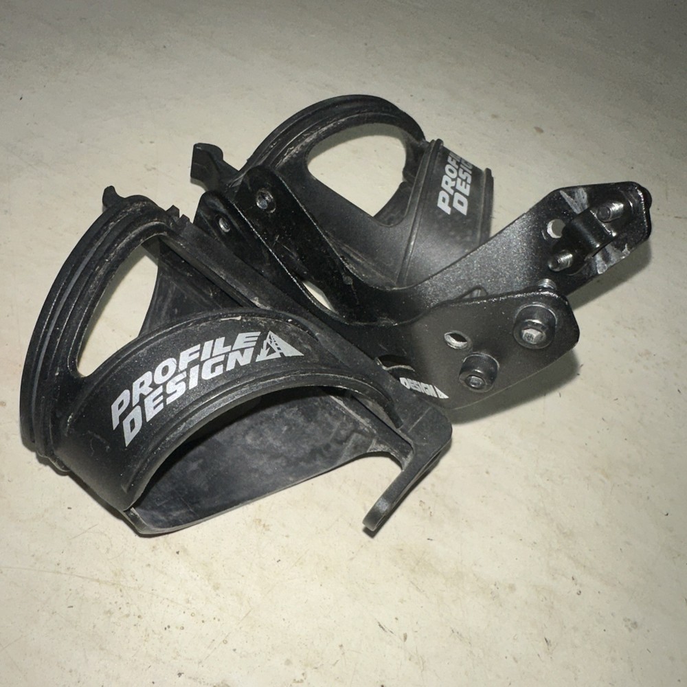 Profile Design RML System Rear Bottle Mount 2 Cages Black Behind Saddle Tri
