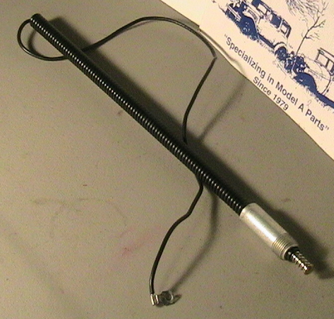 1928-1931 Model A Ford Ignition Switch Cable with Spring Loaded Distributor Plug