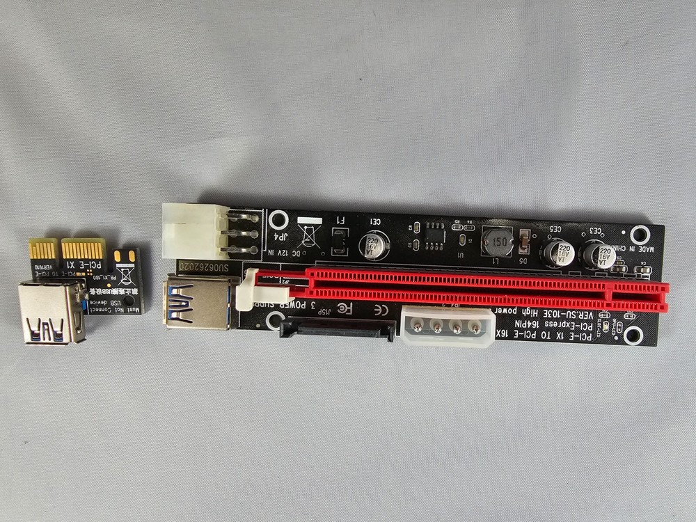Lot of 6 - PCIE Riser for Ethereum Mining Rigs, GPU Risers for ETH Mining Rigs