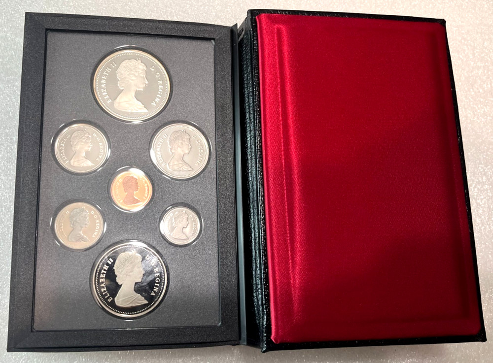 Canada Double Dollar 1987 Proof Set w/ Silver $1 Davis' North West Passage