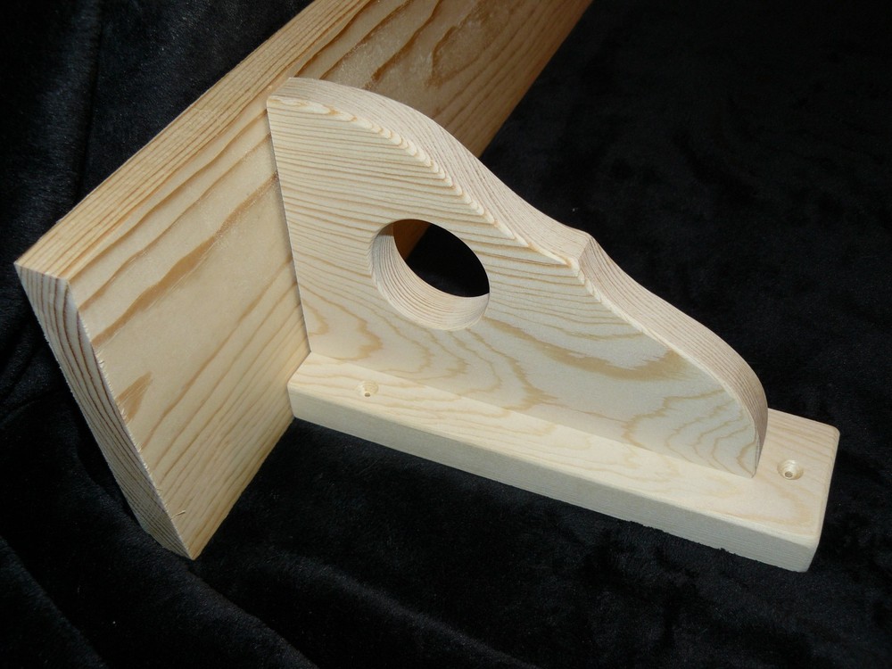 Decorative Wall Brackets with Rod Holder