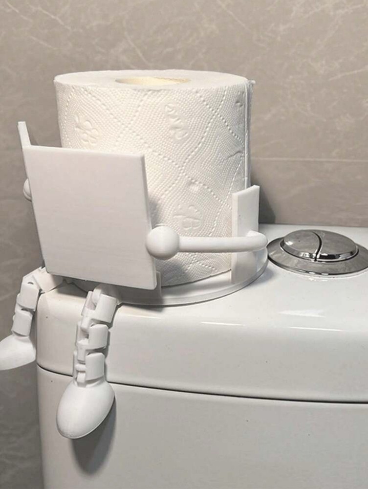 White Durable Toilet Paper Holder