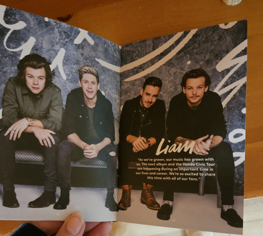 One Direction 2015 Tour Program Book On the Road Again