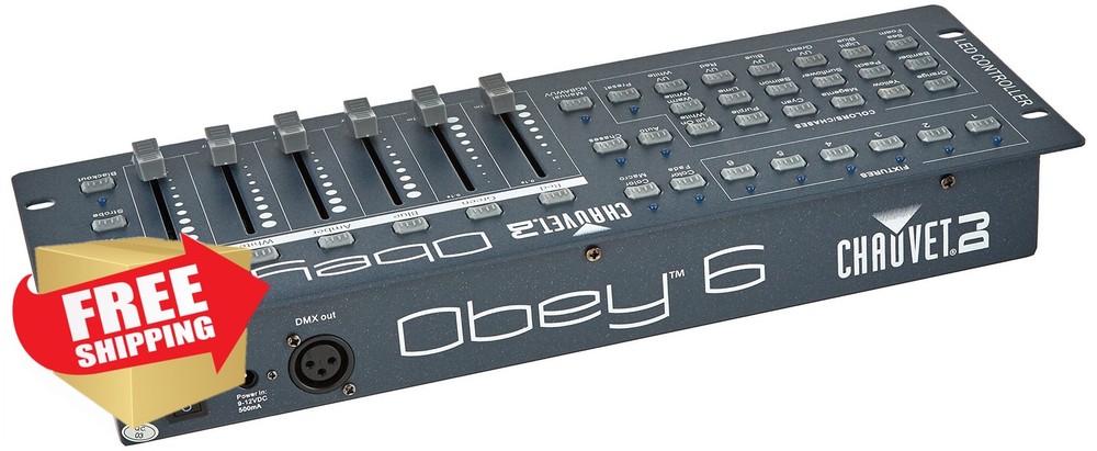 CHAUVET DJ Obey 6 Compact DMX-512 Stage Light Controller