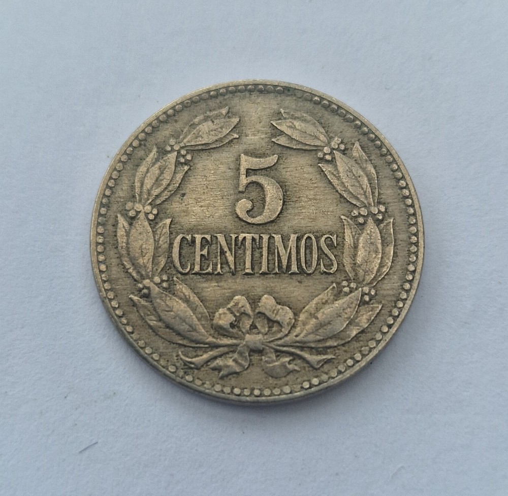 1929 Venezuela 5 Centimos Rare