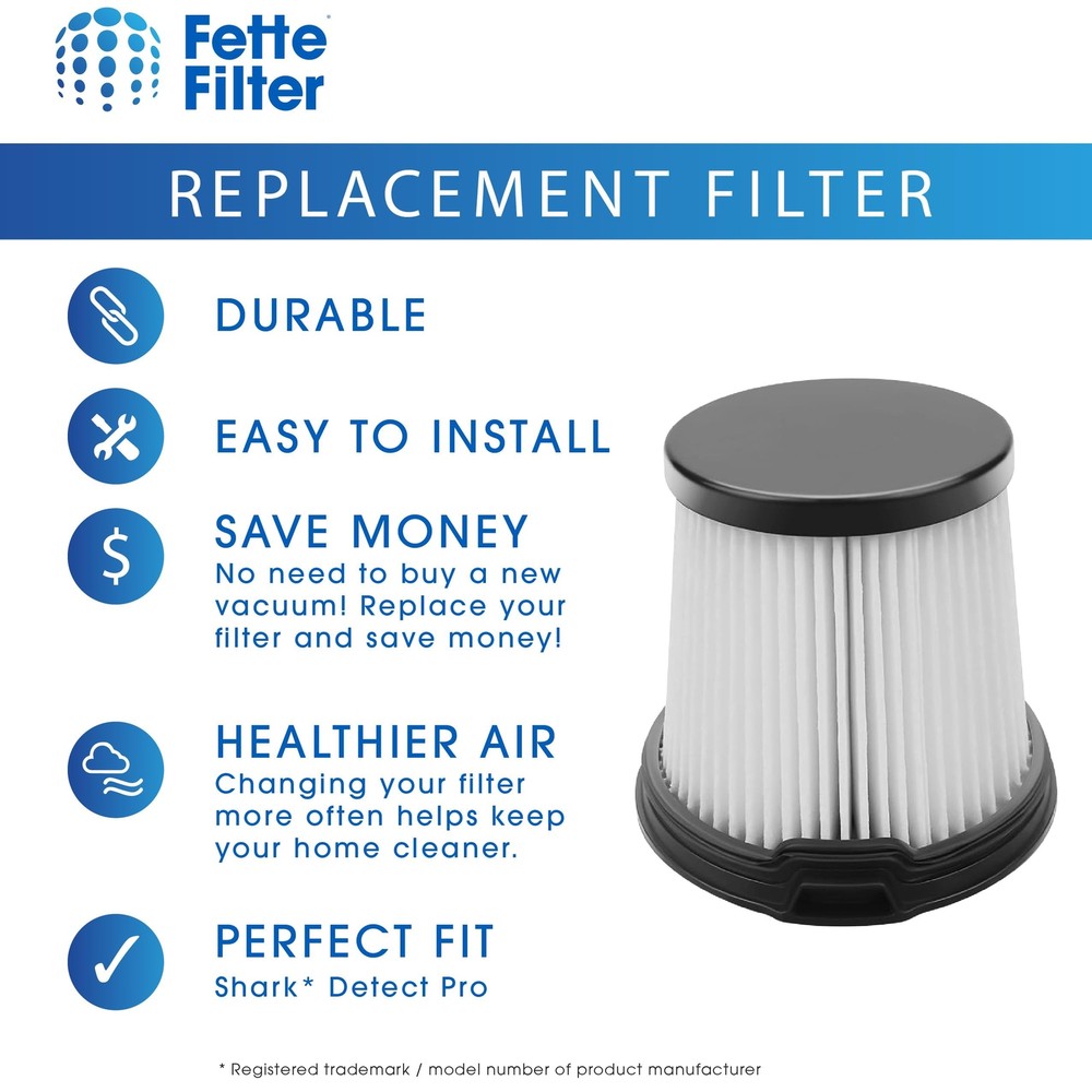 XPRFIW1000 Replacement Hepa Filter compatible with Shark Detect Pro Vac