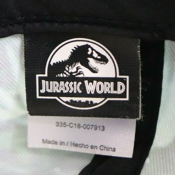 Jurassic World Snap Back Universal Studios Memorabilia Hat- One Size- Flex Bill