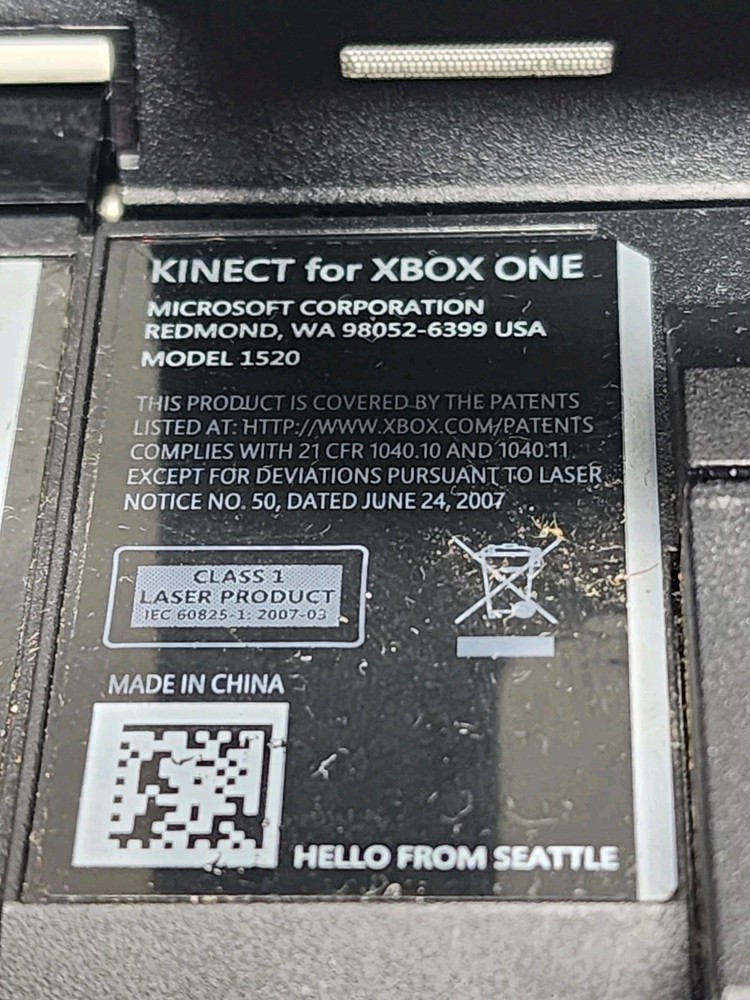 Microsoft Xbox One 1520 Kinetic Motion Camera Sensor Bar Untested