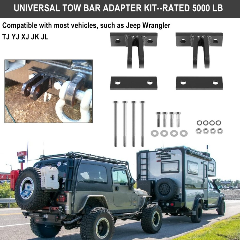 Replace for Blue Ox BX88230 Bolt-On Base Plate Tow Bar Adapter Bracket Kit Tool