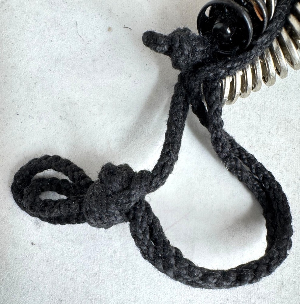 Vintage Silver & Black Metal Snap Twisted Statement Necklace