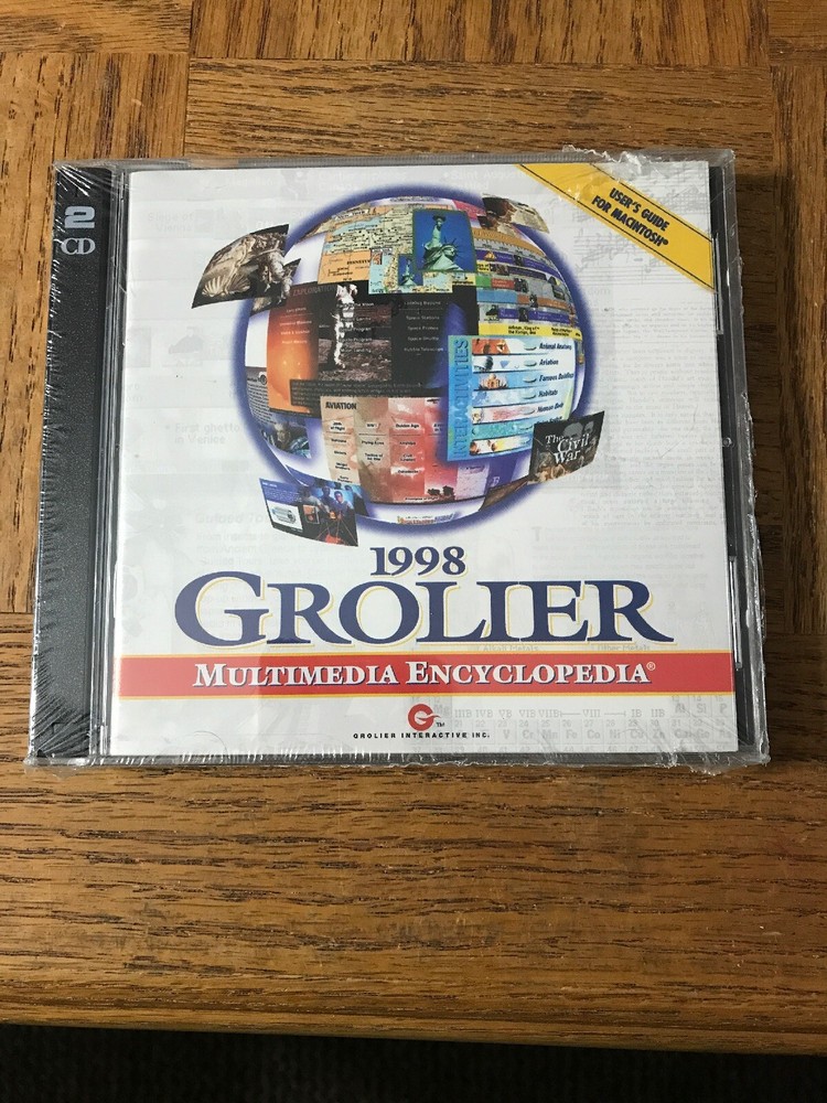 1998 Grolier Encyclopedia PC Cd