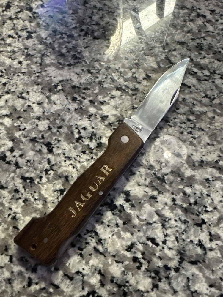 Vintage Lockback Folding Knife with Wooden Handle