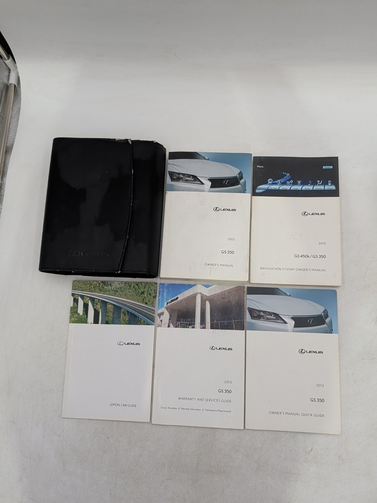 2013 LEXUS GS 350 OWNER'S MANUAL SET WITH NAVIGATION SYSTEM & CASE