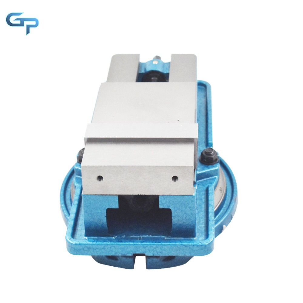 5'' Milling Machine Lockdown Vise Swiveling Base Bench Top Hardened Base
