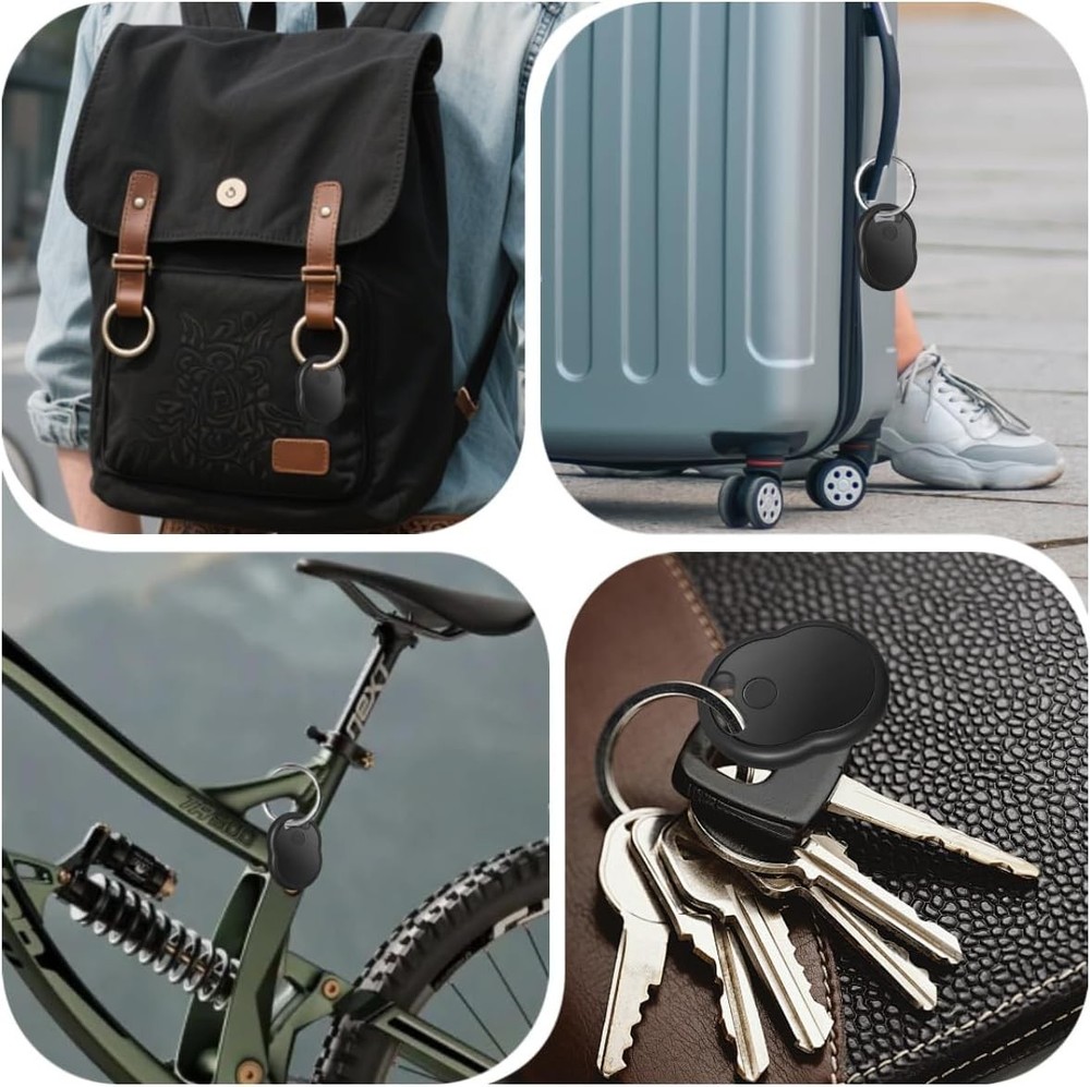 Air Tracker Tags-4 Pack [Apple MFi Certified] - Smart Bluetooth Tracker Tags