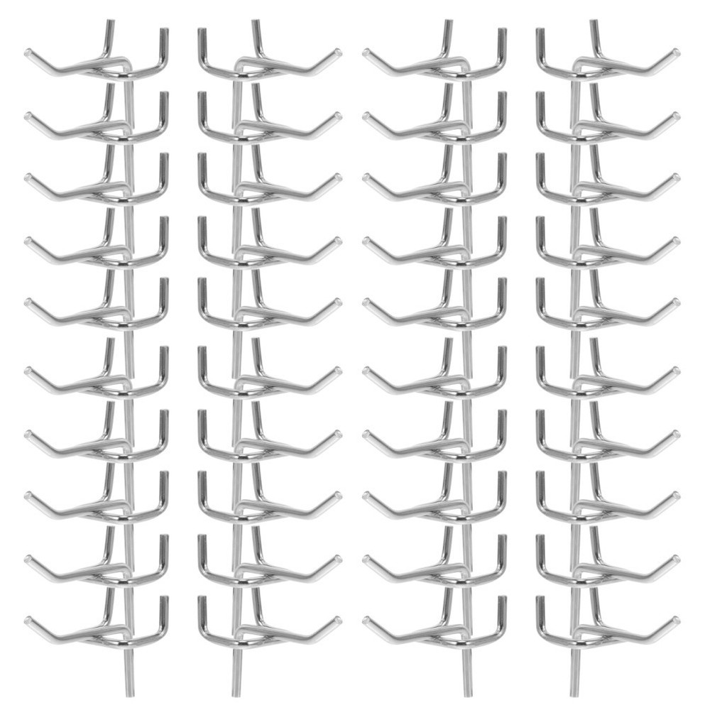 50 PCS Tool Hook Peg Board Organization Wall Organizer for Garage