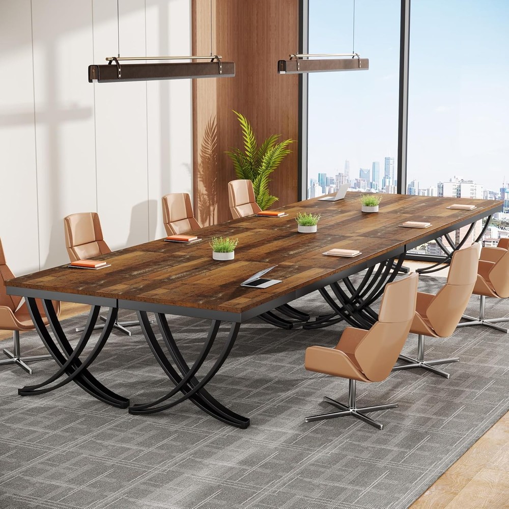 6.5ft Conference Table for 6-8 People 78'' Rectangular Seminar Table for Office