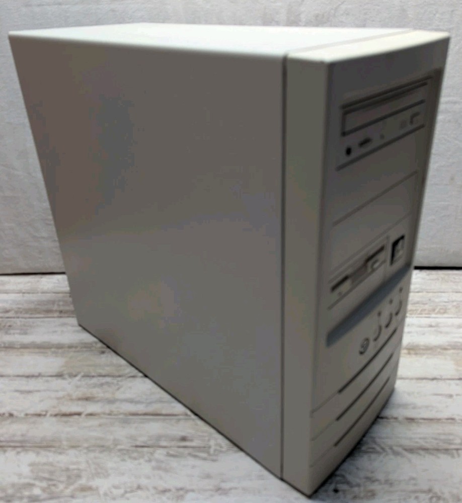 VINTAGE DESKTOP COMPUTER Tower A Open Tested See Pictures