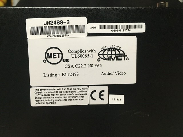 Antex Electronics DMX-4 USB 4 Input Mixer DMX4 UN2489-3 pulled from working sys