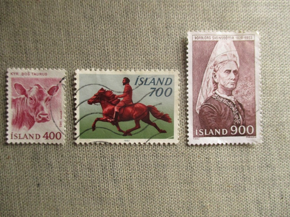 Iceland, Scott# 557, 560, 563, used