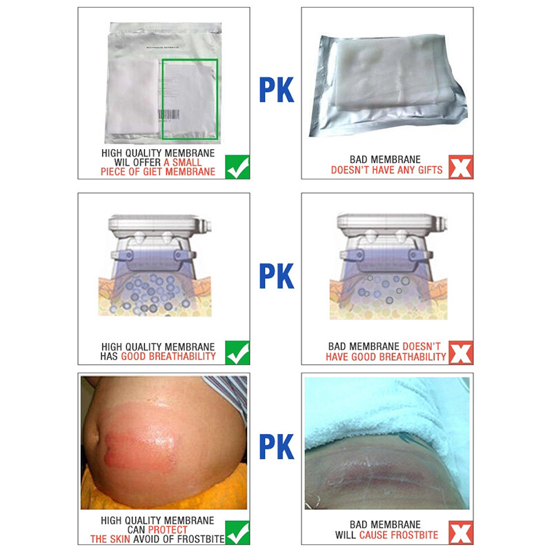Newest 20pcs Individually Packaged Membrane Medium Size For Cold Beauty Machine