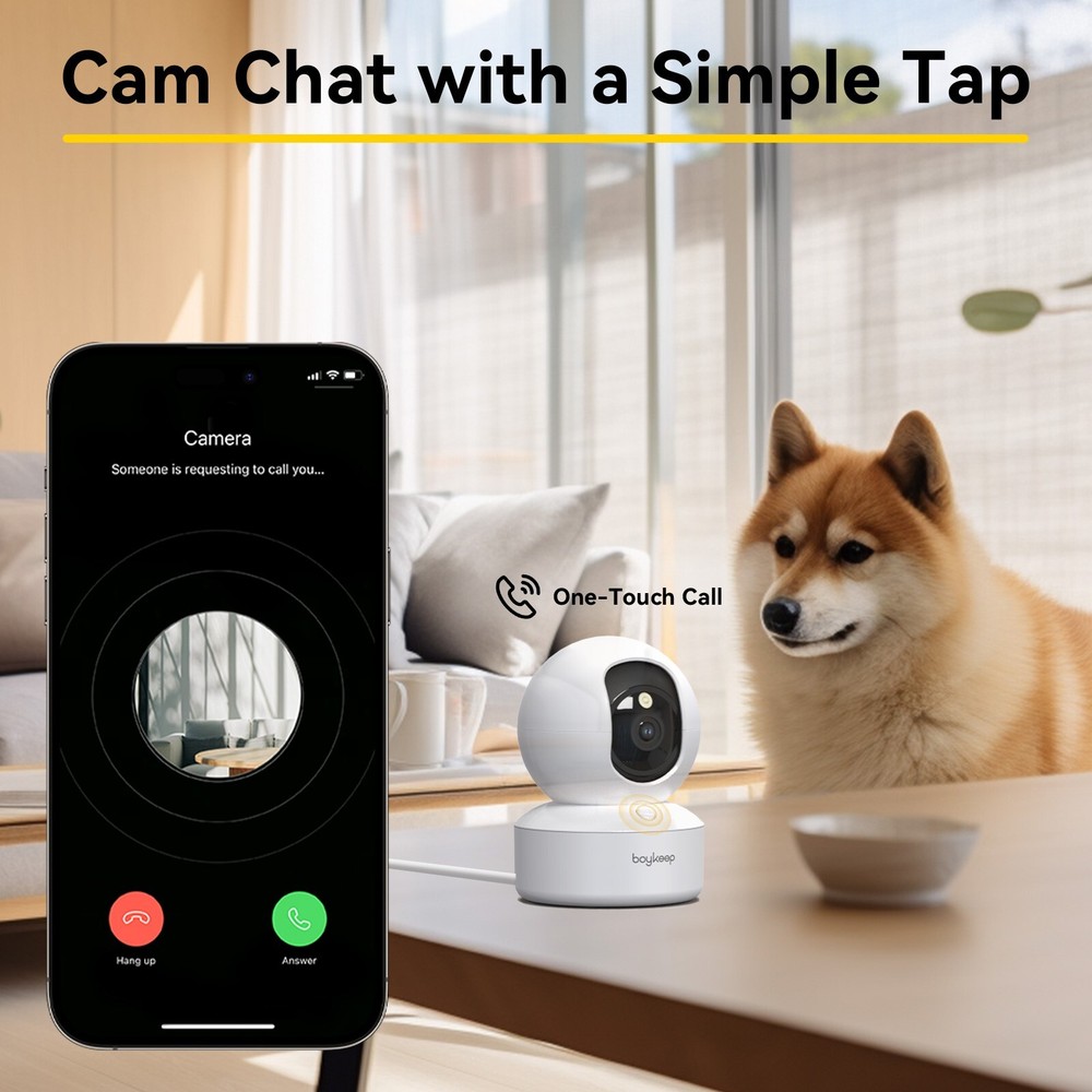 Wireless 5G WiFi Security Camera System 2K Smart Indoor Night Vision Wired Cam