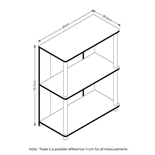 Jaya Simple Design Walnut Bookcase