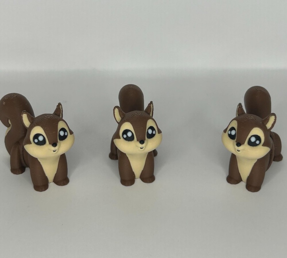 3D Printed Jiggle Pet Squirrel