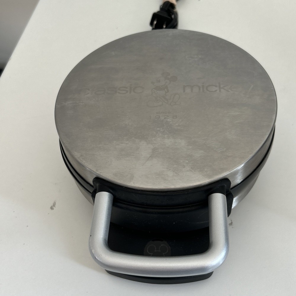 Disney DCM-1 Classic Mickey Waffle Maker Brushed Stainless Silver