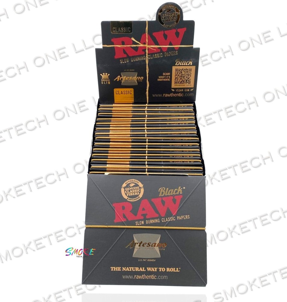 Raw Black Artesano Classic King Size Slim (Full Box)