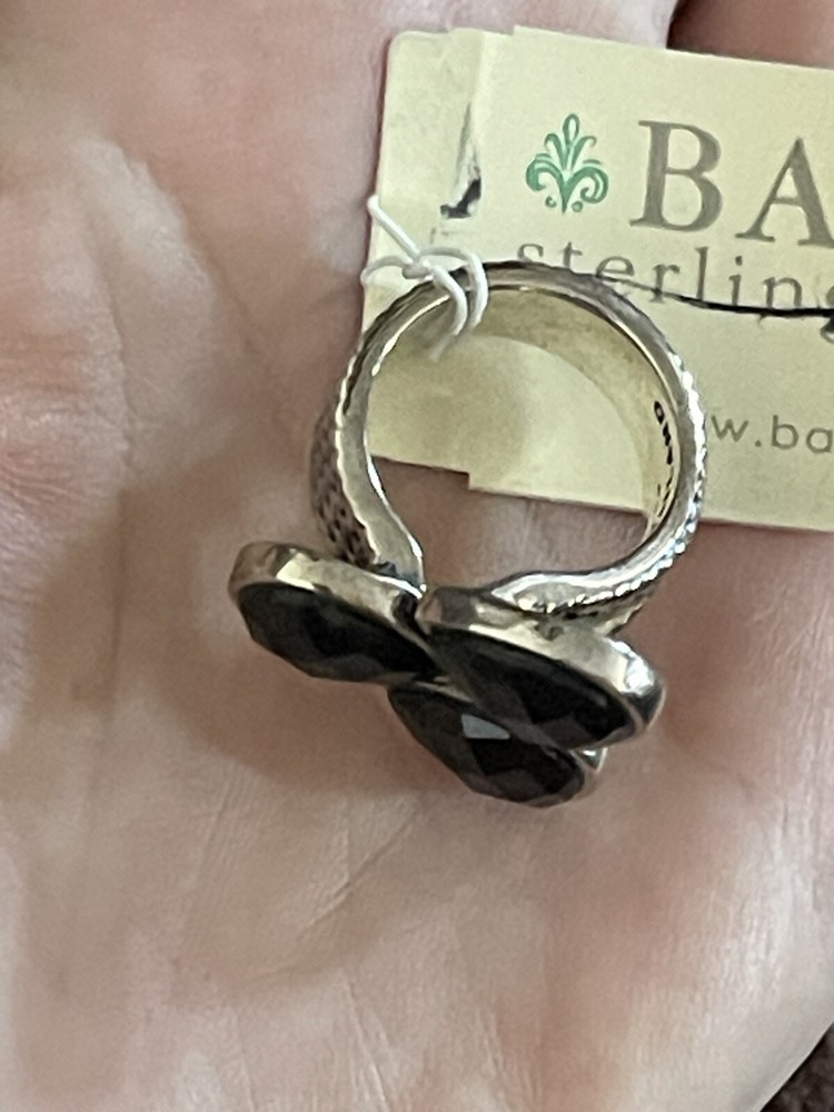 Barse Silver 925 Smoky Quartz Ring Size 6.75