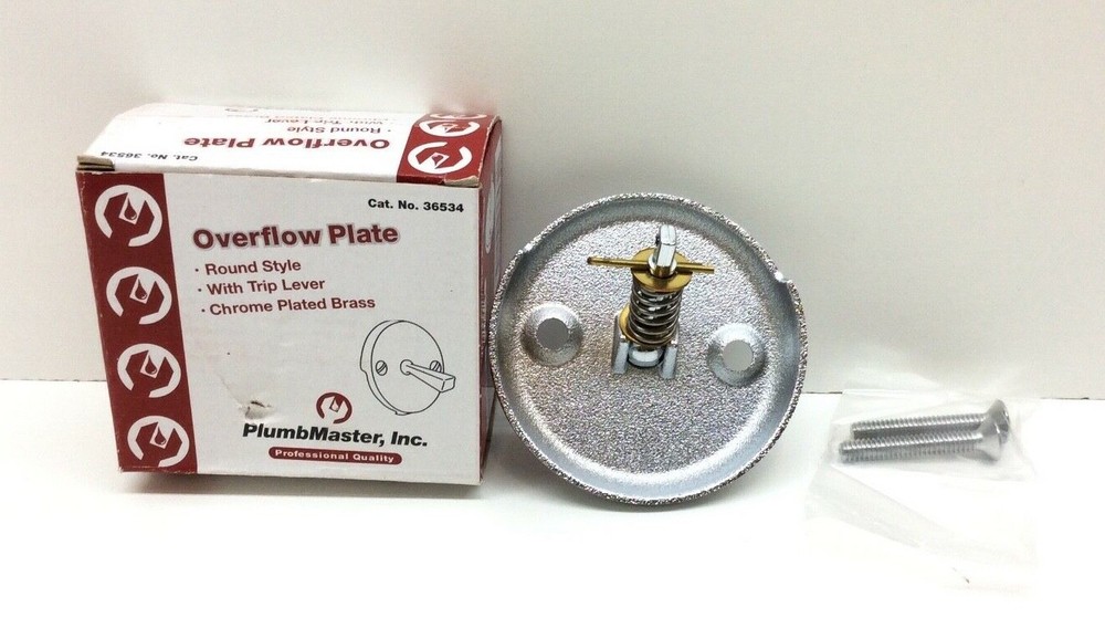 PlumbMaster Round Overflow Chrome Plated Brass 36534