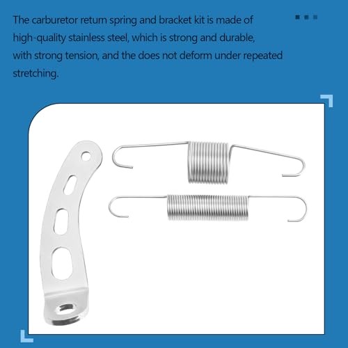 Carburetor Return Spring and Bracket Kit,Compatible with Most 5-1/8 Carburetor