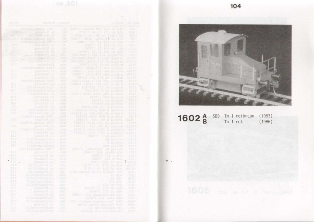 catalog HRF model railway studio 1989 - models in production D dd