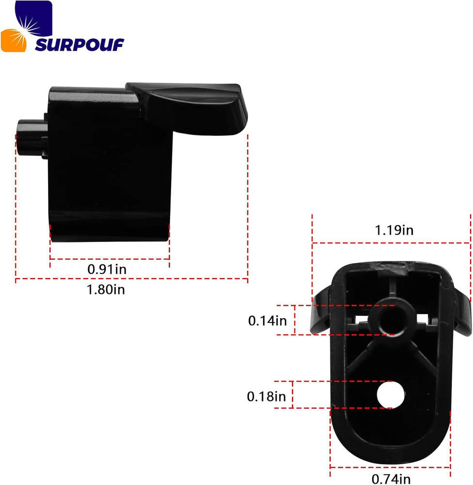 2-Pack WB06X10939 Microwave Handle Support Replacement Compatible with GE
