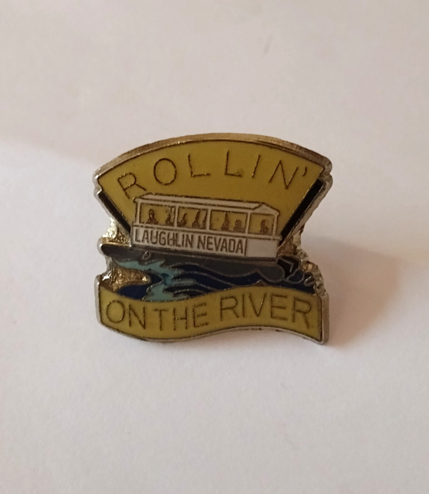 Rollin' On The River Laughlin Nevada Lapel Pin