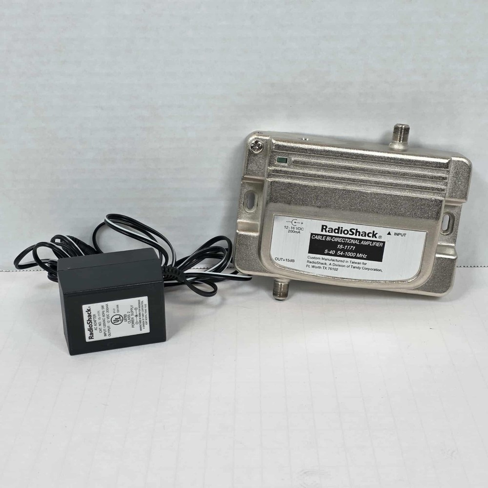Radio Shack Cable Bi-Directional Amplifier 15-1171