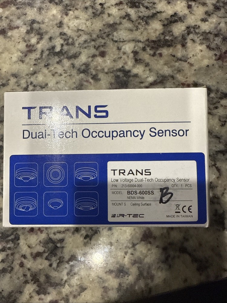 iR-TEC Trans Dual-Tech Occupancy Sensor Model BDS-600SS Mount S
