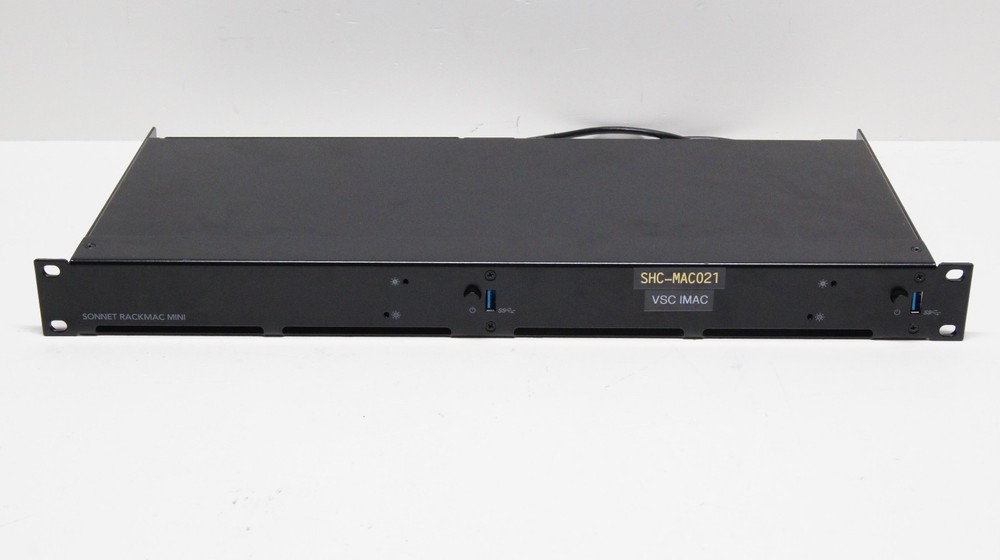 Sonnet RackMac mini 1U Rackmount Enclosure for Apple Mac mini – Dual Bay – GRD A